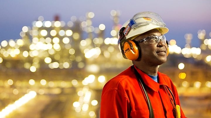 man with goggles and hard hat in red uniform pearl gtl