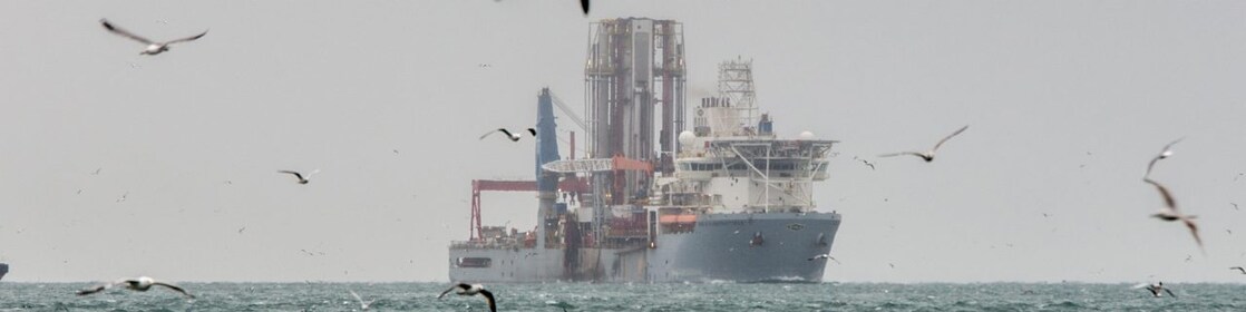 Ship in middle of the sea