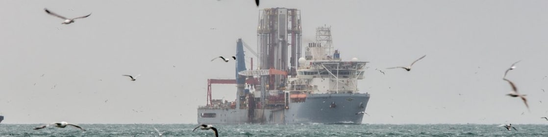 Ship in middle of the sea