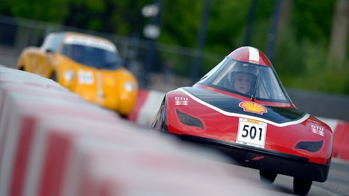 red and yellow car