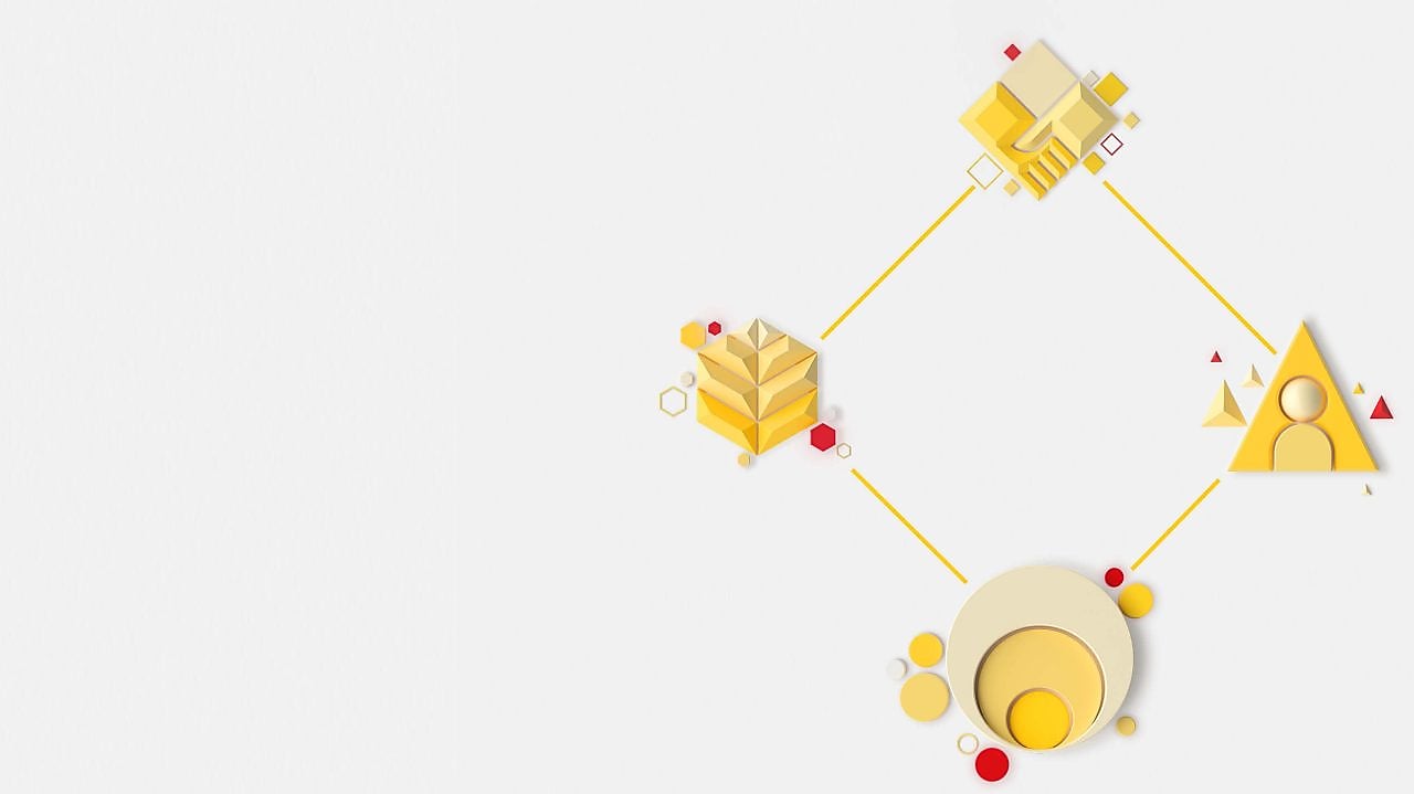 Graphic with all four main Powering progress pillar 3d graphs in a diamond pattern