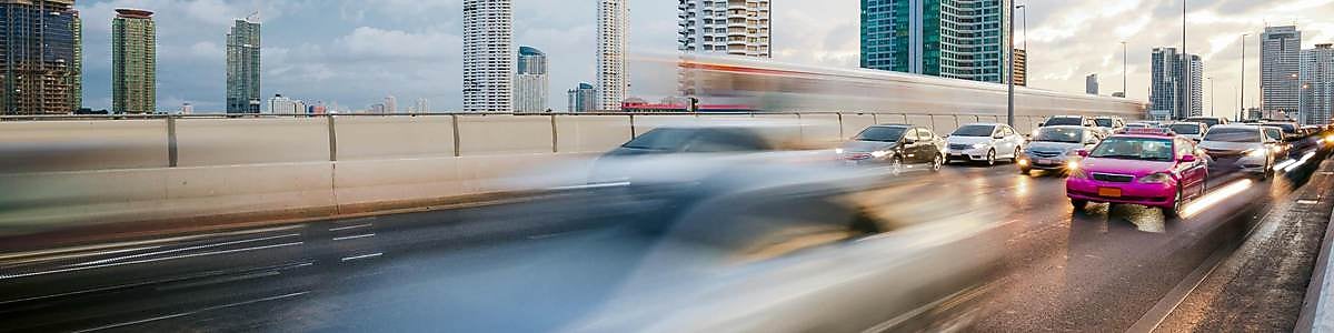 cars rushing in speed