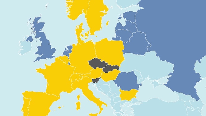Map with current and expected coverage of the TOLL system