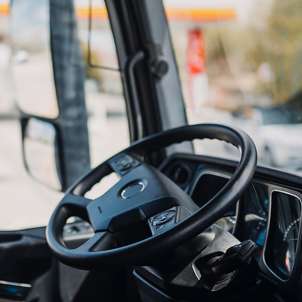 fuel truck steering wheel
